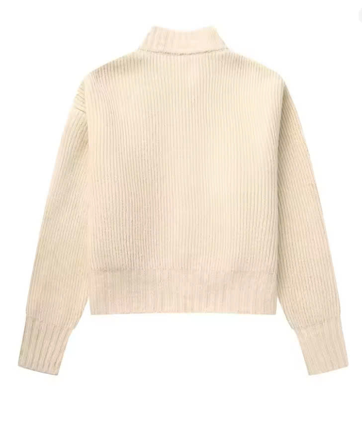 Cardigan Zipper Long Sleeve