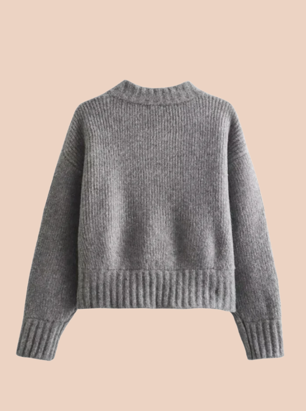Cardigan Zipper Long Sleeve