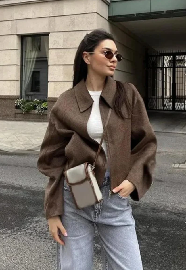 Ashen Minimalist Zip Jacket