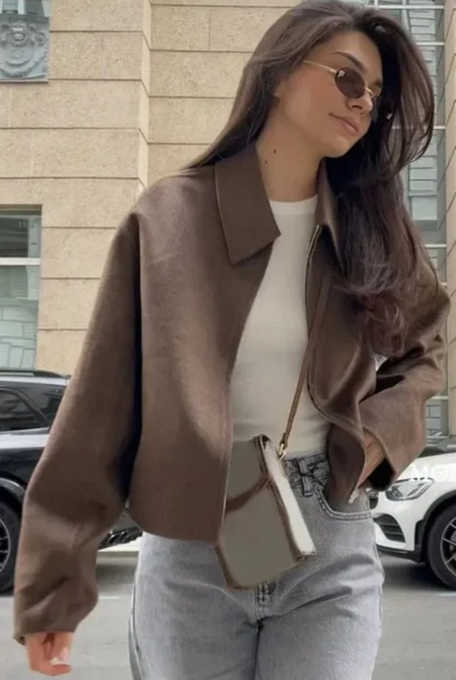 Ashen Minimalist Zip Jacket